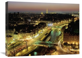 Michel Setboun - Overlooking Paris at Night