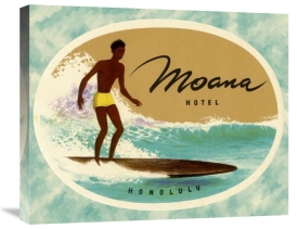Retrotravel - Moana Hotel Luggage Label