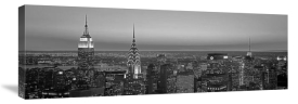 Richard Berenholtz - Midtown Manhattan at Sunset, Black and White