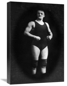 Vintage Muscle Men - Bodybuilder in Wrestling Outfit and Knee Pads