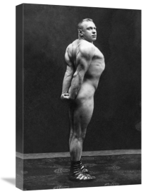 Vintage Muscle Men - Profile of Arm, Shoulder, and Upper Back Flex