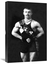 Vintage Muscle Men - Bodybuilder in Sash