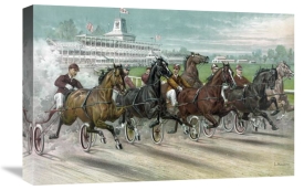 Currier and Ives - A Dash for the Pole