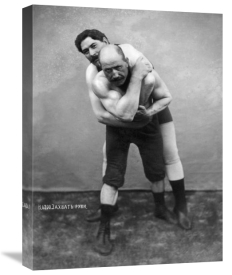 Vintage Wrestler - Wrestling Hold from Behind