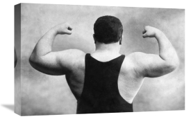 Vintage Wrestler - Russian Wrestler's Back and Shoulders