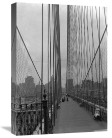 Daniel Berry Austin - Brooklyn Bridge, Looking at New York City from Brooklyn, July 7, 1899
