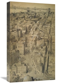 Harry M. Pettit - Proposed Approach in the Borough of Brooklyn to the Brooklyn Bridge, ca. 1912