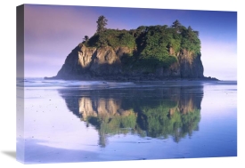 Tim Fitzharris - Abbey Island looms over Ruby Beach, Olympic National Park, Washington