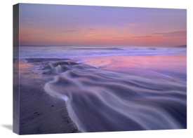 Tim Fitzharris - Fresh water stream flowing into the Pacific Ocean, Zuma Beach, Malibu, California