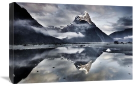 Colin Monteath - Mitre Peak reflecting in Milford Sound in winter at dawn, Fiordland National Park, New Zealand