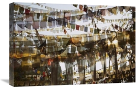Colin Monteath - Prayer flags at dawn, Ganesh Top, Gangtok, Sikkim Himalaya, India