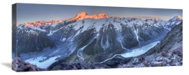 Colin Monteath - Sunrise on Mount Sefton and Mount Cook above Hooker Valley, Mount Cook National Park, New Zealand