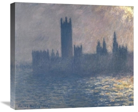 Claude Monet - Houses of Parliament, Sunlight Effect (Le Parlement, effet de soleil), 1903