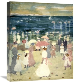Maurice Brazil Prendergast - Sunday on the Beach, ca. 1896-1898