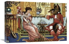 Walter Crane - Beauty and the Beast  - The Courtship