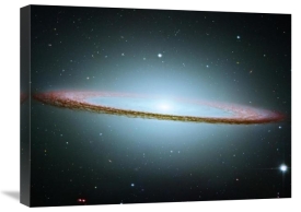 NASA - M104 - The Sombrero Galaxy - Colored with Infrared Data
