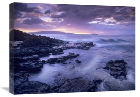 Tim Fitzharris - Ocean surf crashing on lava rocks at Molokini Crater, Maui, Hawaii