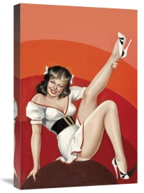 Peter Driben - Mid-Century Pin-Ups - Titter Magazine - Winking Brunette