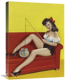 Peter Driben - Mid-Century Pin-Ups - Joker Magazine - Fishin n funny