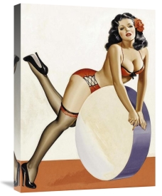 Peter Driben - Mid-Century Pin-Ups - Over a drum