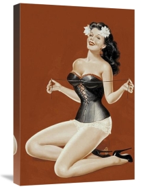 Peter Driben - Mid-Century Pin-Ups - Lacing her bra