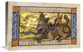 Franco-Flemish 13th Century - A Crocodile and a Hydrus (detail)