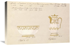 Honoré - Bol et cafetière, ca. 1800-1820