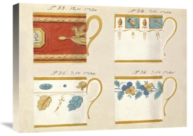 Honoré - Quatre tasses du 1er choix, ca. 1800-1820