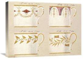 Honoré - Quatre tasses du 1er choix, ca. 1800-1820