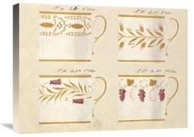 Honoré - Quatre tasses, modèles: 9,10,11 et 12, ca. 1800-1820