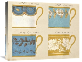Honoré - Quatre tasses du 1er choix, ca. 1800-1820