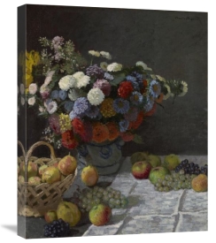 Claude Monet - Still Life with Flowers and Fruit