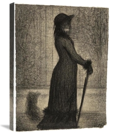 Georges Seurat - Une élégante (Woman Strolling)