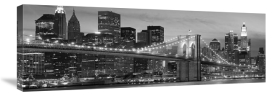 Anonymous - Brooklyn Bridge at Night (detail)