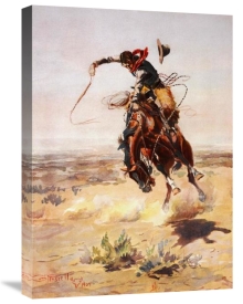 Charles M. Russell - A Bad Hoss, 1904