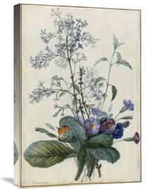 Pierre Joseph Redouté - A Bouquet of Flowers with Insects