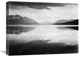 Ansel Adams - Evening, McDonald Lake, Glacier National Park, Montana - National Parks and Monuments, 1941