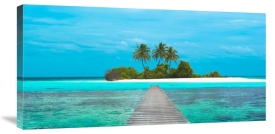 Pangea Images - Jetty and Maldivian island