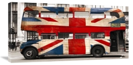 Pangea Images - Union jack double-decker bus, London