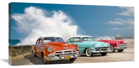 Pangea Images - Cars in Avenida de Maceo, Havana, Cuba