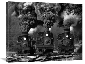 Chuck Gordon - Train Race In Bw