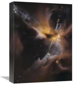 NASA - A Newborn Star Shoots Twin Jets Out Into Space