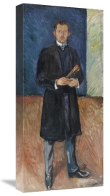 Edvard Munch - Self-Portrait with Brushes, 1904