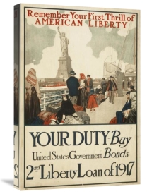 Unknown 20th Century American Artist - Remember Your First Thrill of American Liberty, 1917