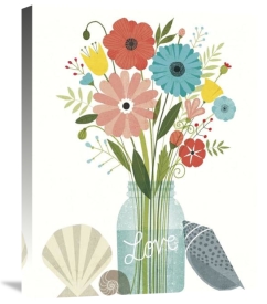 Michael Mullan - Seaside Bouquet II Mason Jar