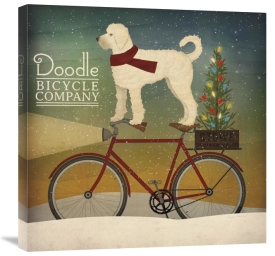 Ryan Fowler - White Doodle on Bike Christmas