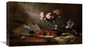 Andrey Morozov - Still Life With Violin And Roses