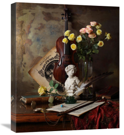 Andrey Morozov - Still Life With Violin And Bust