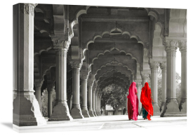 Pangea Images - Women in traditional dress, India (BW)