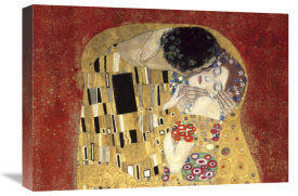 Gustav Klimt - The Kiss, detail (Red variation)